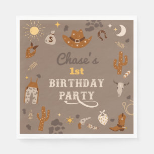 Cowboy Party Napkins   Westerna Party Napkins Pappersservett