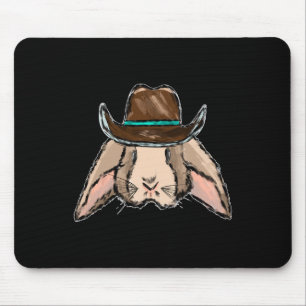 Cowboy Påskhare Cowboy Hat Western Punchy Musmatta