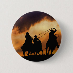 Cowboy Pin eller Badge Knapp