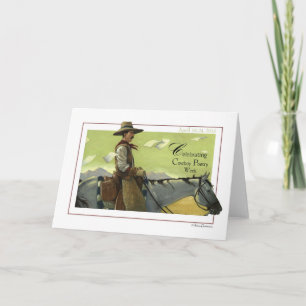 Cowboy Poetry Week Card Helgkort