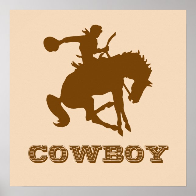 Cowboy Poster - Byt Färg! (Framsidan)