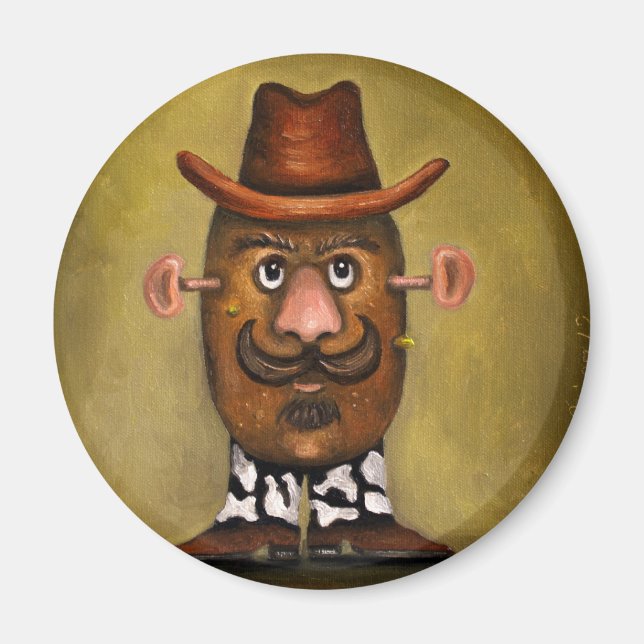 Cowboy Potato Magnet (Framsidan)