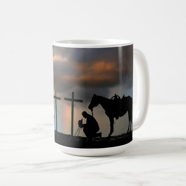 Cowboy Prayer Coffee Mugg (Framsida höger)