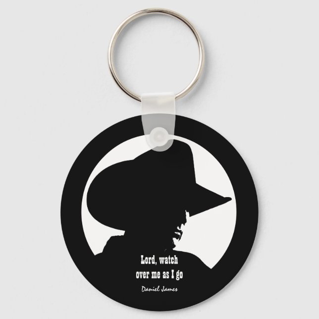Cowboy Prayer Keychain Nyckelring (Framsida)