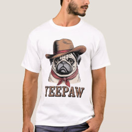 Cowboy Pug T Shirt