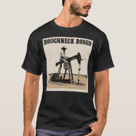 Cowboy Pump Jack Rodeo T-Shirt, Westerna oljefält T Shirt