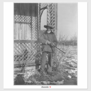 Cowboy Ranchägare eller kanadensisk laglös i det V Klistermärken