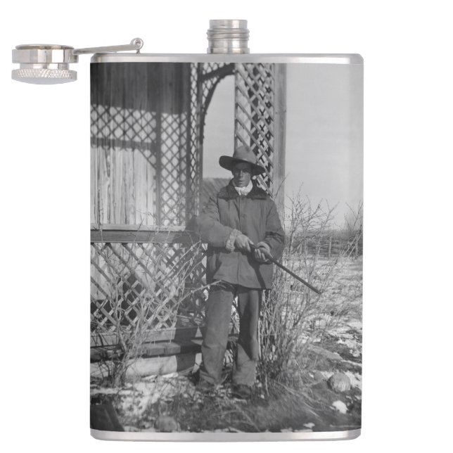 Cowboy Rancher eller Canadian Outlaw of Gammala vä Fickplunta (Öppnad)