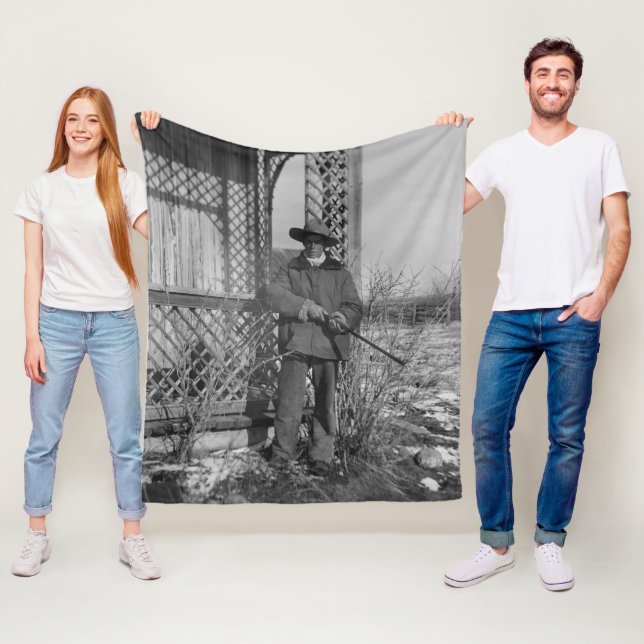 Cowboy Rancher eller Canadian Outlaw of Gammala vä Fleecefilt (På plats)