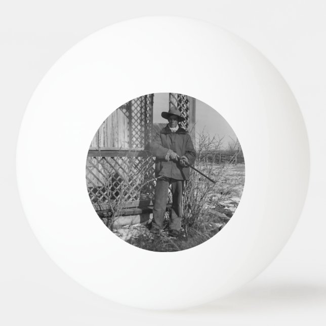 Cowboy Rancher eller Canadian Outlaw of Gammala vä Pingisboll (Framsidan)