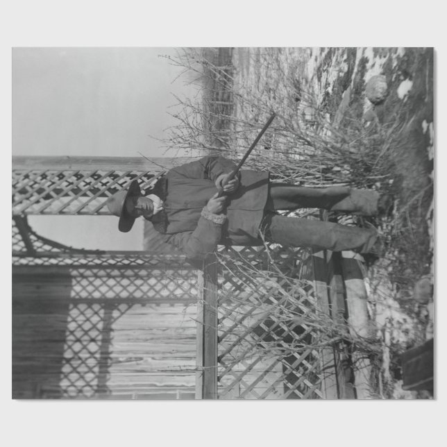 Cowboy Rancher eller Canadian Outlaw of Gammala vä Presentpapper (Platt)