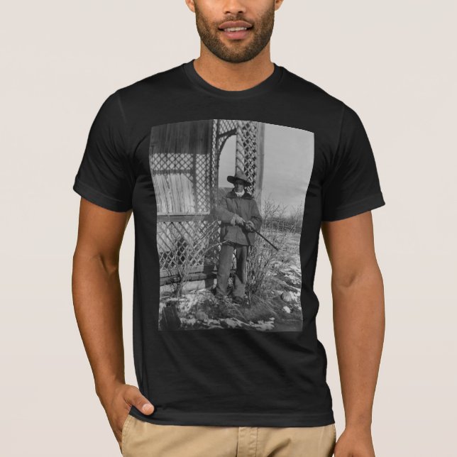 Cowboy Rancher eller Canadian Outlaw of Gammala vä T Shirt (Framsida)