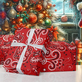 Cowboy Red Bandana Gift Presentpapper