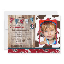 Cowboy Red Bandanna Western Theme Birthday
