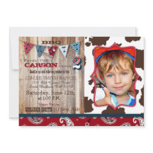 Cowboy Red Bandanna Western Theme Birthday
