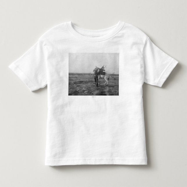 Cowboy ’Red Saunders’ Saddles a Bronco T-shirt (Framsida)