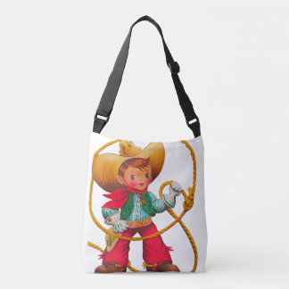 Cowboy Retro Boy Child Cute Western Axelväska