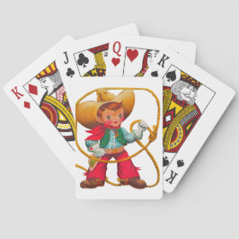Cowboy Retro Boy Child Cute Western Casinokort