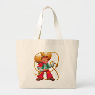 Cowboy Retro Boy Child Cute Western Jumbo Tygkasse