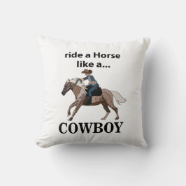 Cowboy Ride A Horse som en Cowboy Kudde