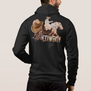 Cowboy rider westerna stövlar, cowboyhatt t shirt