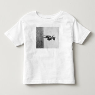 Cowboy Rides Bronco Stigning på sitt Hing Ben T Shirt