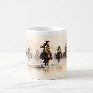 Cowboy Rides the Horse Kaffemugg