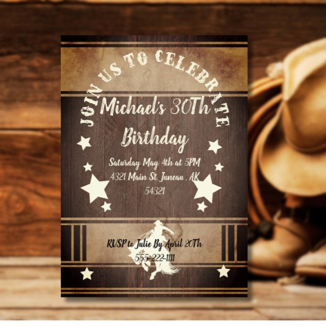 Cowboy ridhäst - vilda western inbjudningar (Skapare uppladdad)