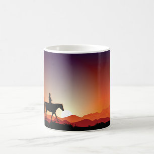 Cowboy Riding A Horse Mugg