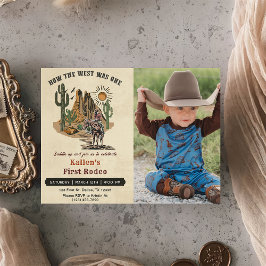 Cowboy Rodeo 1:a födelsedagen, hur Västern var en Inbjudningar
