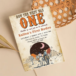 Cowboy Rodeo 1:a födelsedagen, hur Västern var en Inbjudningar