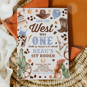 Cowboy Rodeo 1:a födelsedagen, hur Västern var en Inbjudningar