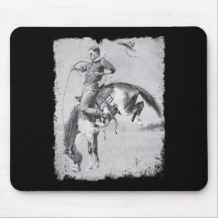 Cowboy Rodeo Häst Western Country Vintage Bronco Musmatta