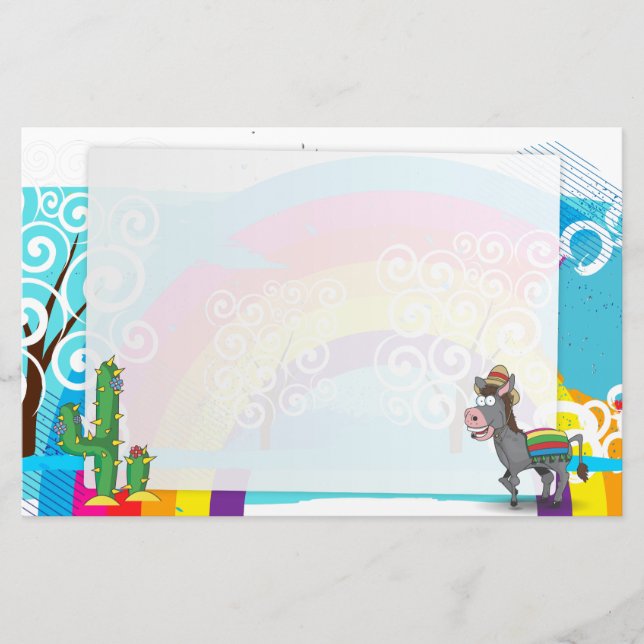 Cowboy Rodeo Horse Brevpapper (Framsida)