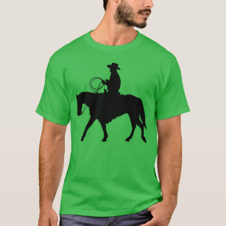 Cowboy Rodeo Rider Horse Riding Horse lasso T Shirt
