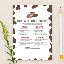 Cowboy Rodeo, vad är i ditt Mobila babyskor? Brevpapper