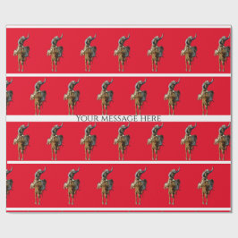 Cowboy Rodeo Westernare Stil Wrapping Papprare Presentpapper