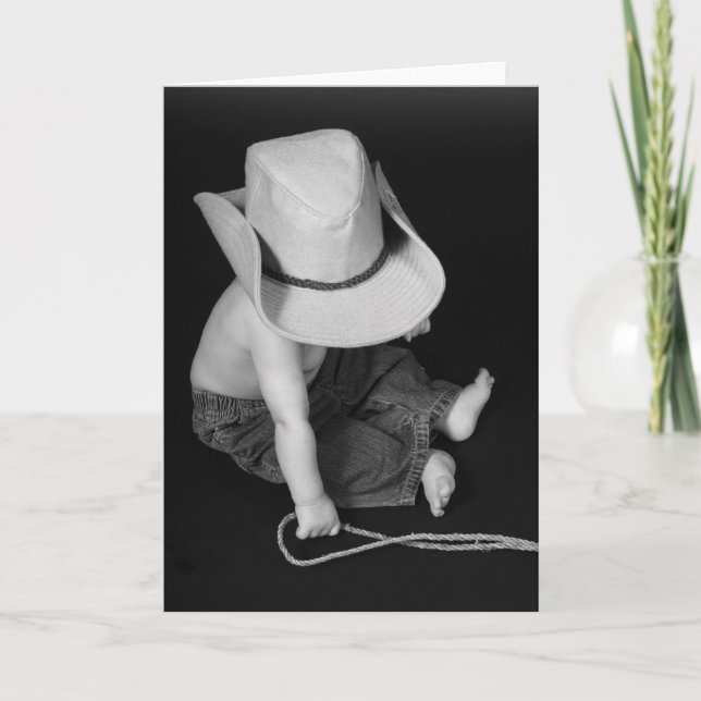 Cowboy-/Rodeobaby Kort (Framsida)