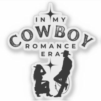Cowboy Romantik Era Romantik Reader Sticker Klistermärken