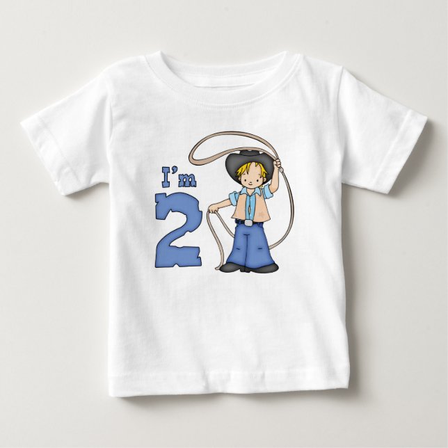 Cowboy Roper 2:a födelsedagen T-shirt (Framsida)