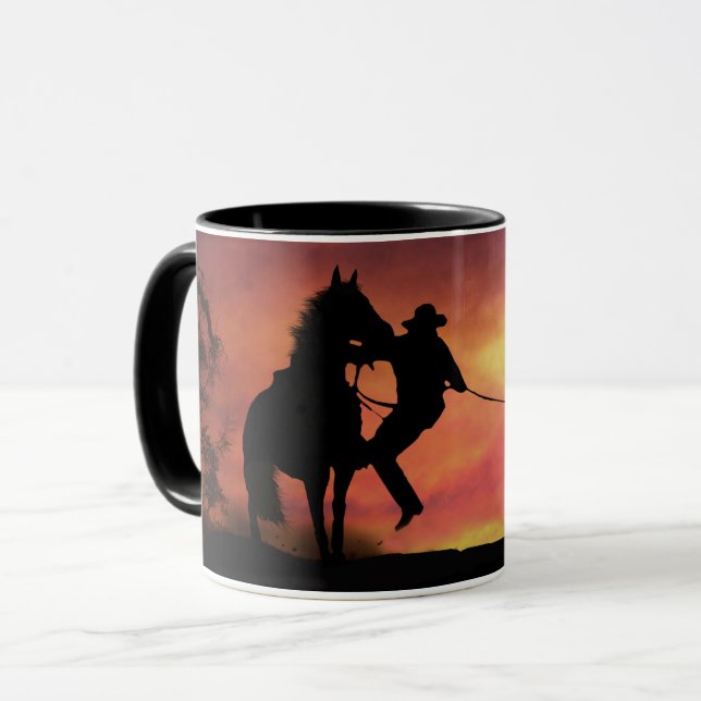 Cowboy Roping and Horse Mugg (Framsida vänster)