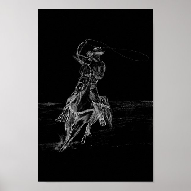Cowboy Roping Poster (Framsidan)