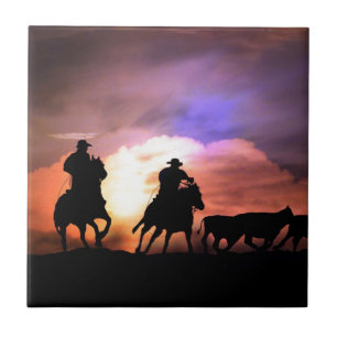 Cowboy runda upp/boskapsbil kakelplatta