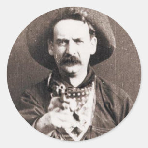 Cowboy Runt Klistermärke