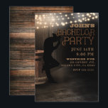 Cowboy Rustik Country Saloon Pub Sällskapsfest Inbjudningar<br><div class="desc">Anpassa för ditt evenemang.</div>