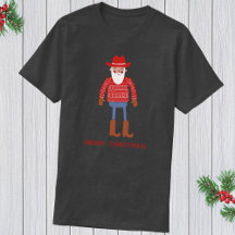 Cowboy Santa Anpassad text jul