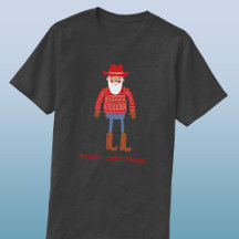 Cowboy Santa Anpassad text jul