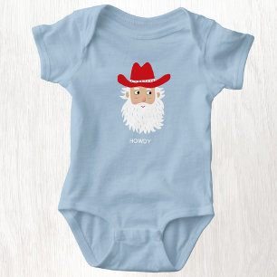 Cowboy Santa Claus Anpassad text jul T Shirt