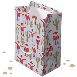 Cowboy Santa Claus Western Christmas Blue