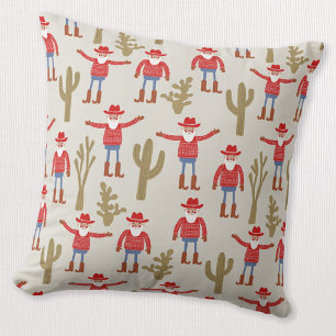 Cowboy Santa Claus Western jul Kudde